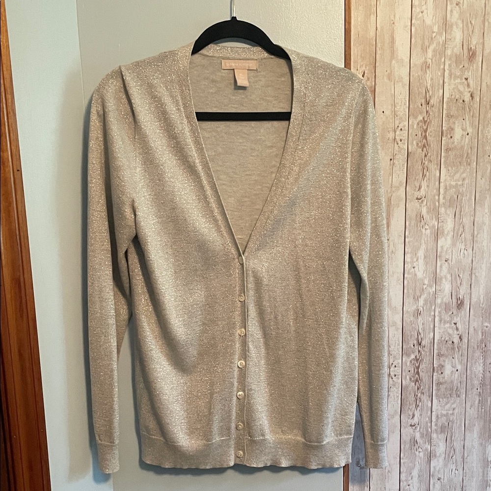 Banana Republic Women's Beige Cardigan Sweater